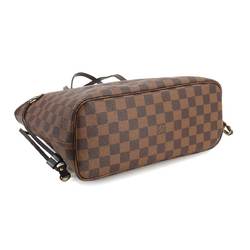 Louis Vuitton Damier Neverfull PM Ebene N41359 RFID Gold Hardware Brown