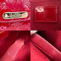 Louis Vuitton LOUIS VUITTON Shoulder Bag Monogram Vernis Rodeo Drive Patent Leather Dark Red Gold Women's z2485