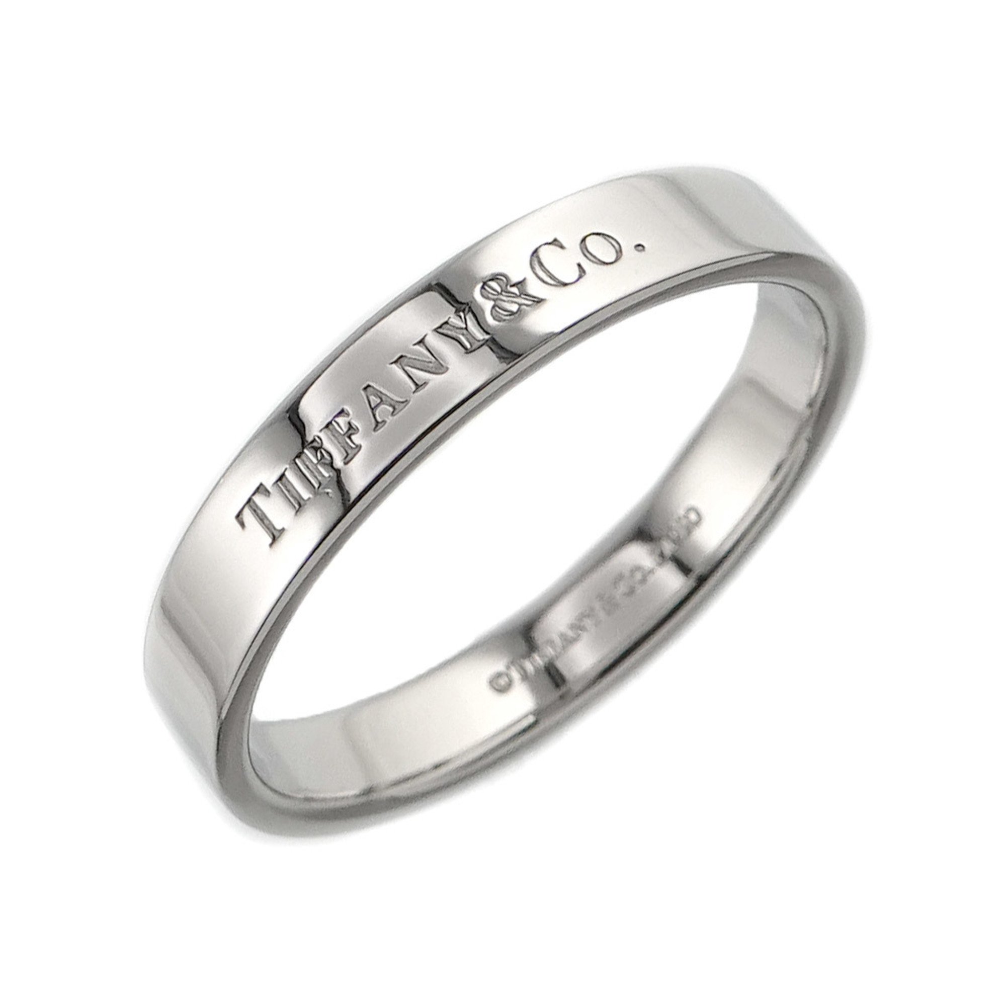 Tiffany & Co. Flat Band Ring Pt Platinum