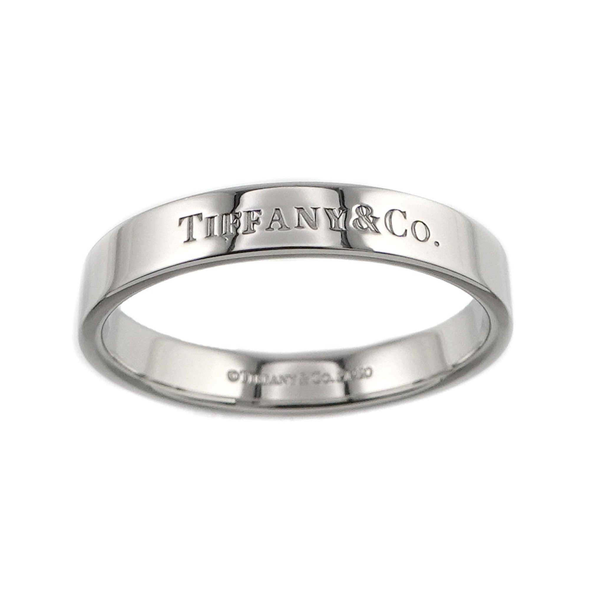 Tiffany & Co. Flat Band Ring Pt Platinum