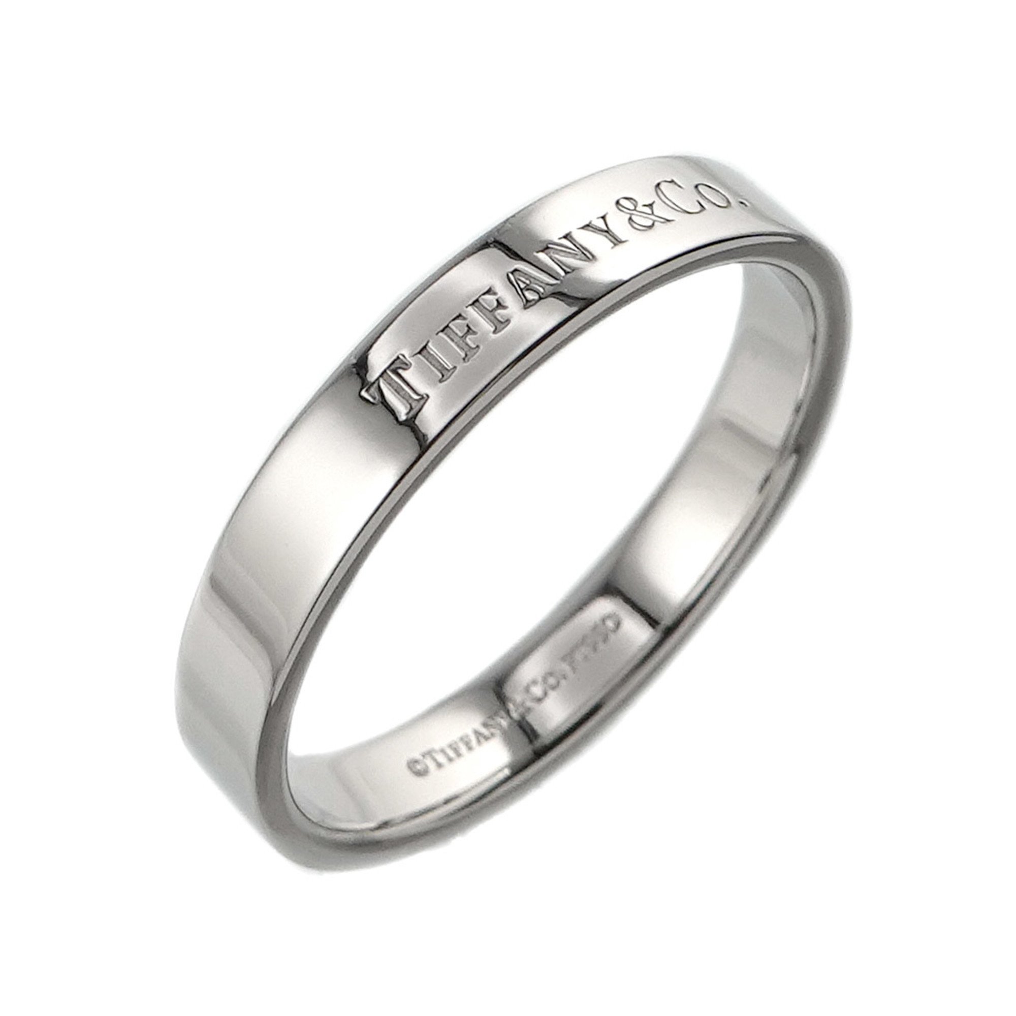 Tiffany & Co. Flat Band Ring Pt Platinum