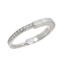 Tiffany & Co. Lock Ring Diamond 0.14ct K18 WG White Gold 750