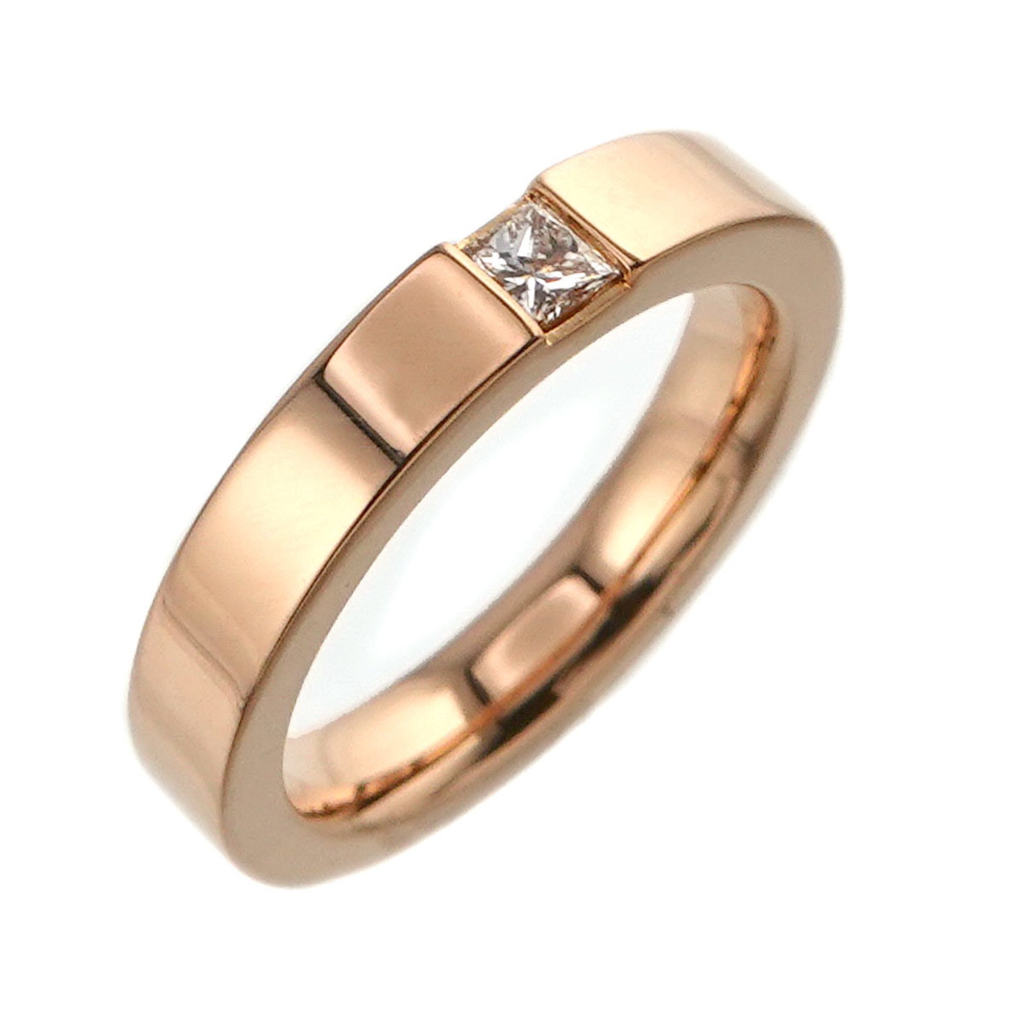 Harry Winston Princess Ring Diamond K18 PG Pink Gold 750