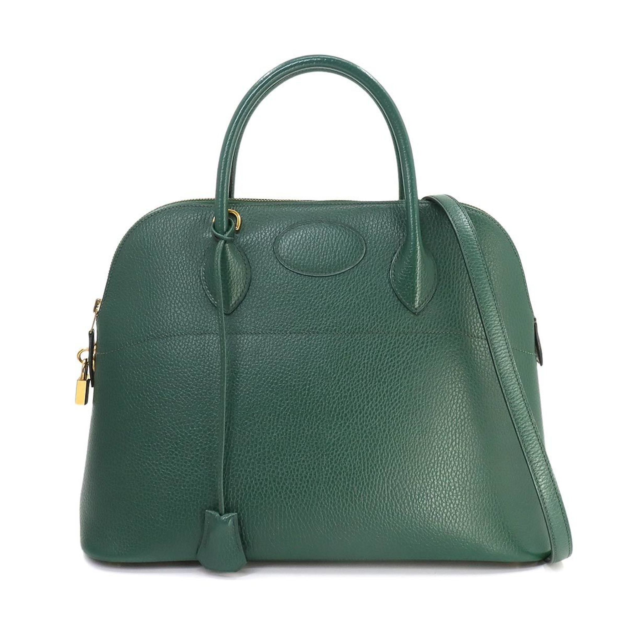 Hermes HERMES Bolide 35 2way Hand Shoulder Bag Ardennes Green 〇Y Stamp Gold Hardware