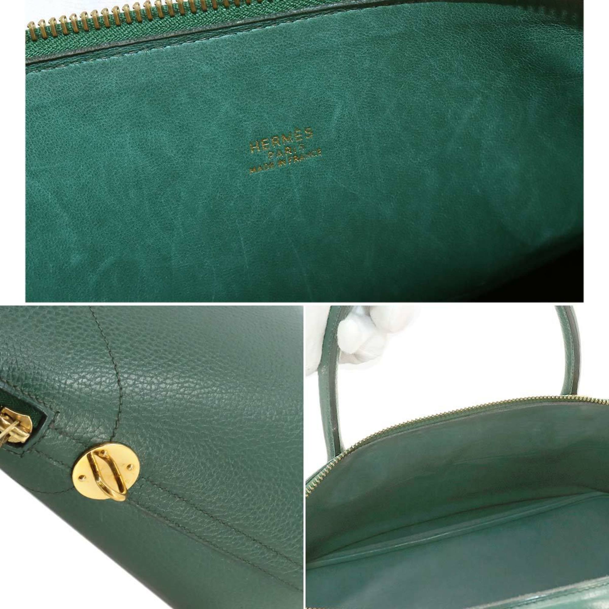 Hermes HERMES Bolide 35 2way Hand Shoulder Bag Ardennes Green 〇Y Stamp Gold Hardware