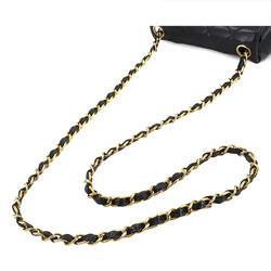 CHANEL Matelasse Chain Shoulder Bag Caviar Skin Black A01115 Gold Hardware Mini