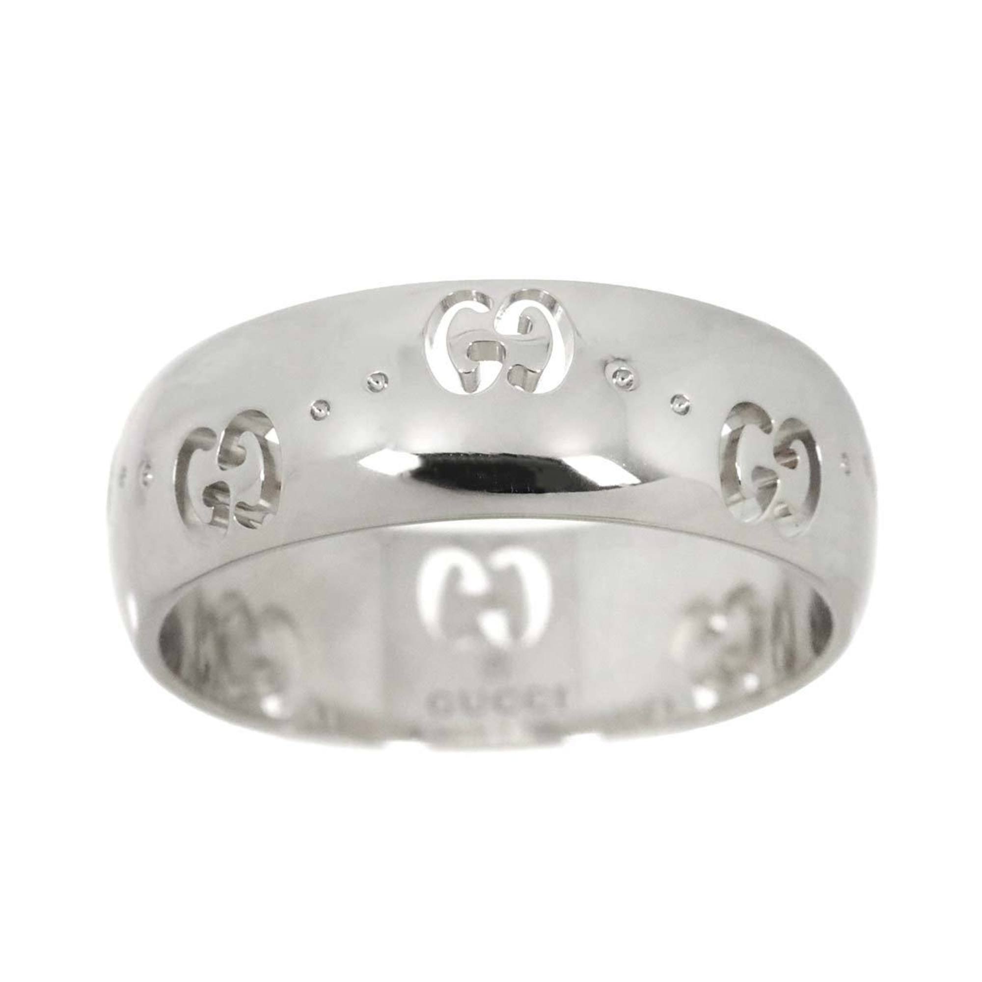 Gucci Icon #10 Ring, K18 WG White Gold 750, Ring