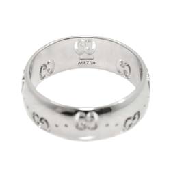 Gucci Icon #10 Ring, K18 WG White Gold 750, Ring