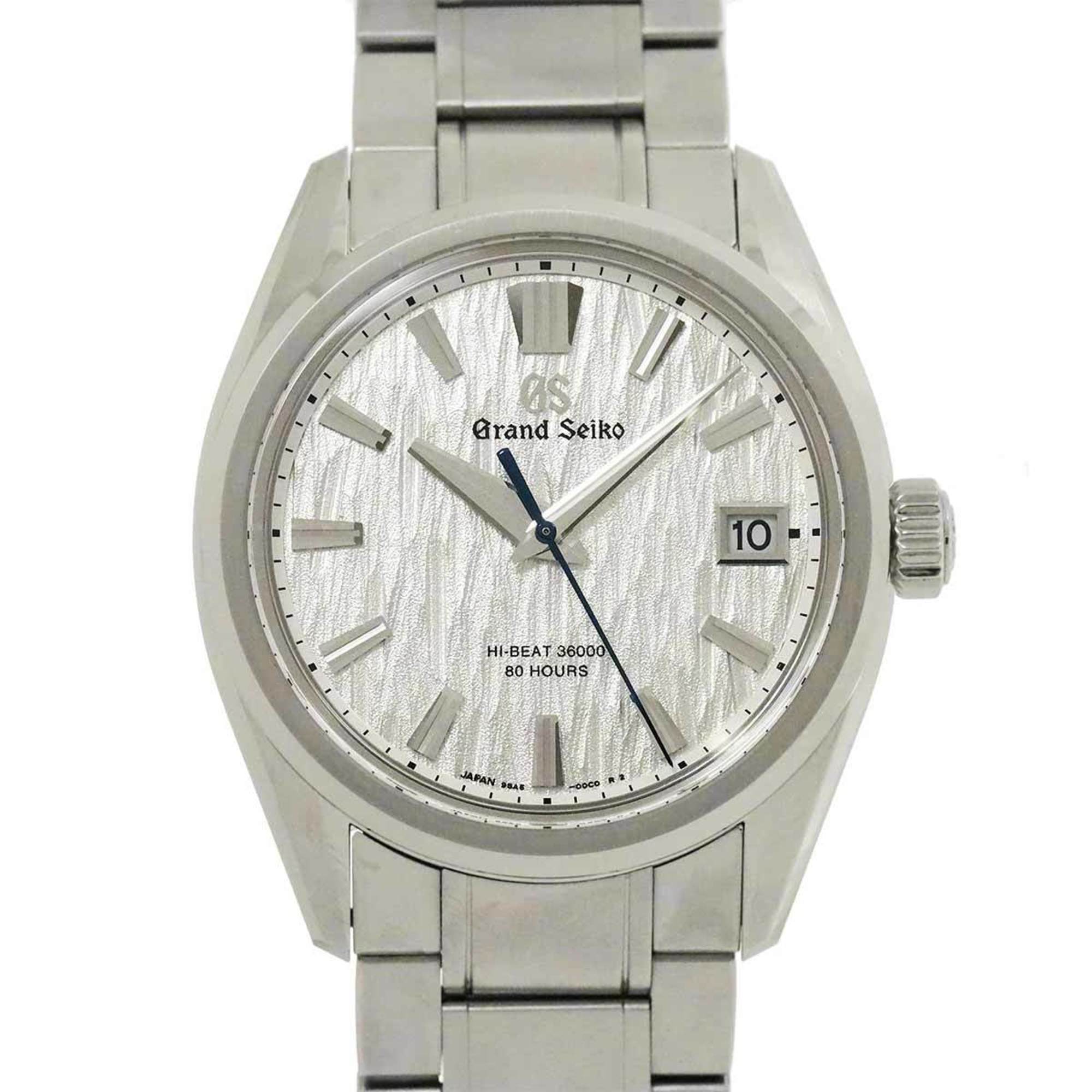 Grand Seiko GRAND SEIKO Evolution Mechanical Hi-Beat 36000 White Birch SLGH005 Master Shop Limited Men's Watch Date Silver Automatic