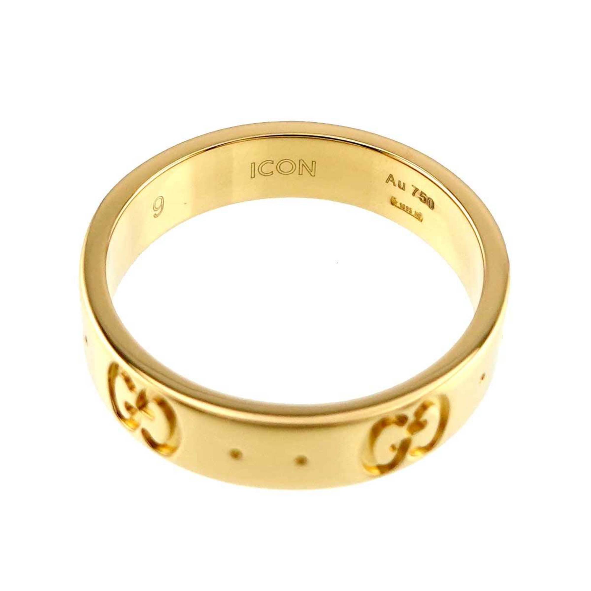 GUCCI Icon #9 Ring, K18 Yellow Gold 750, ICON Ring