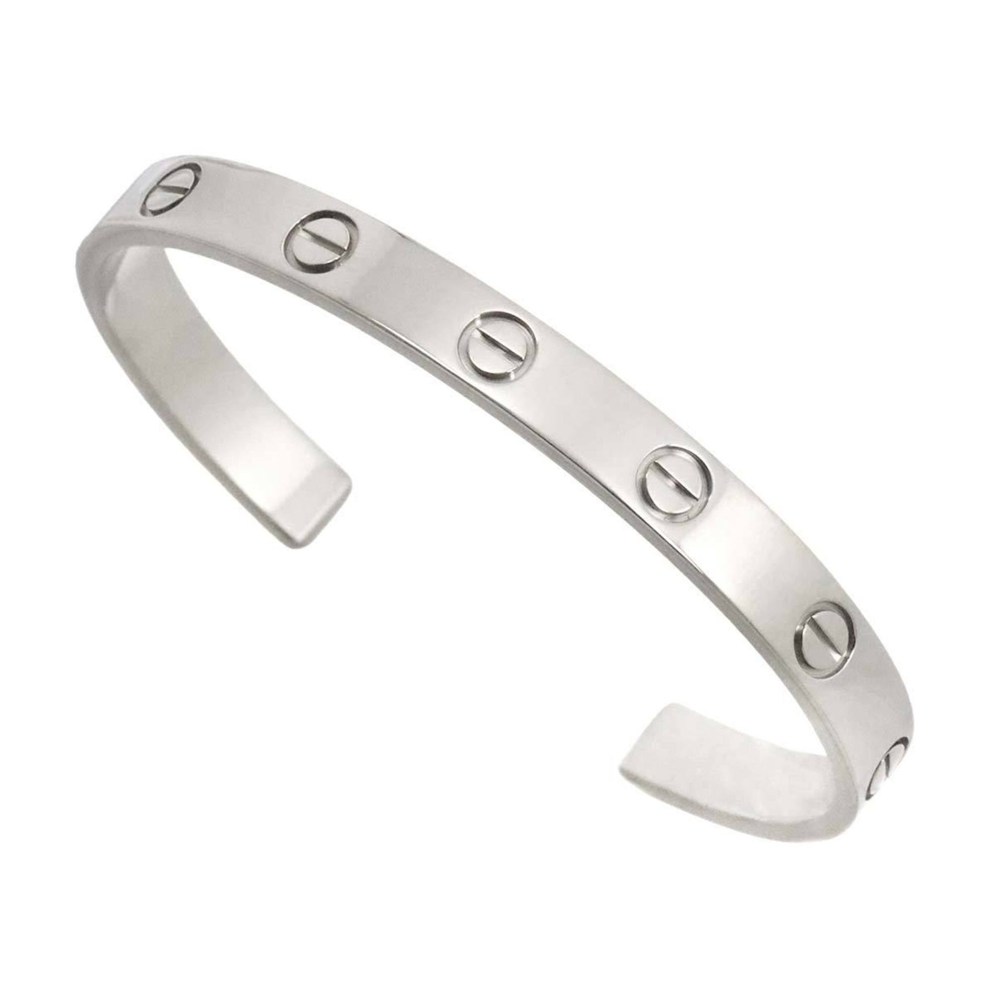 Cartier Love Bracelet #16 K18 WG White Gold 750 Bangle