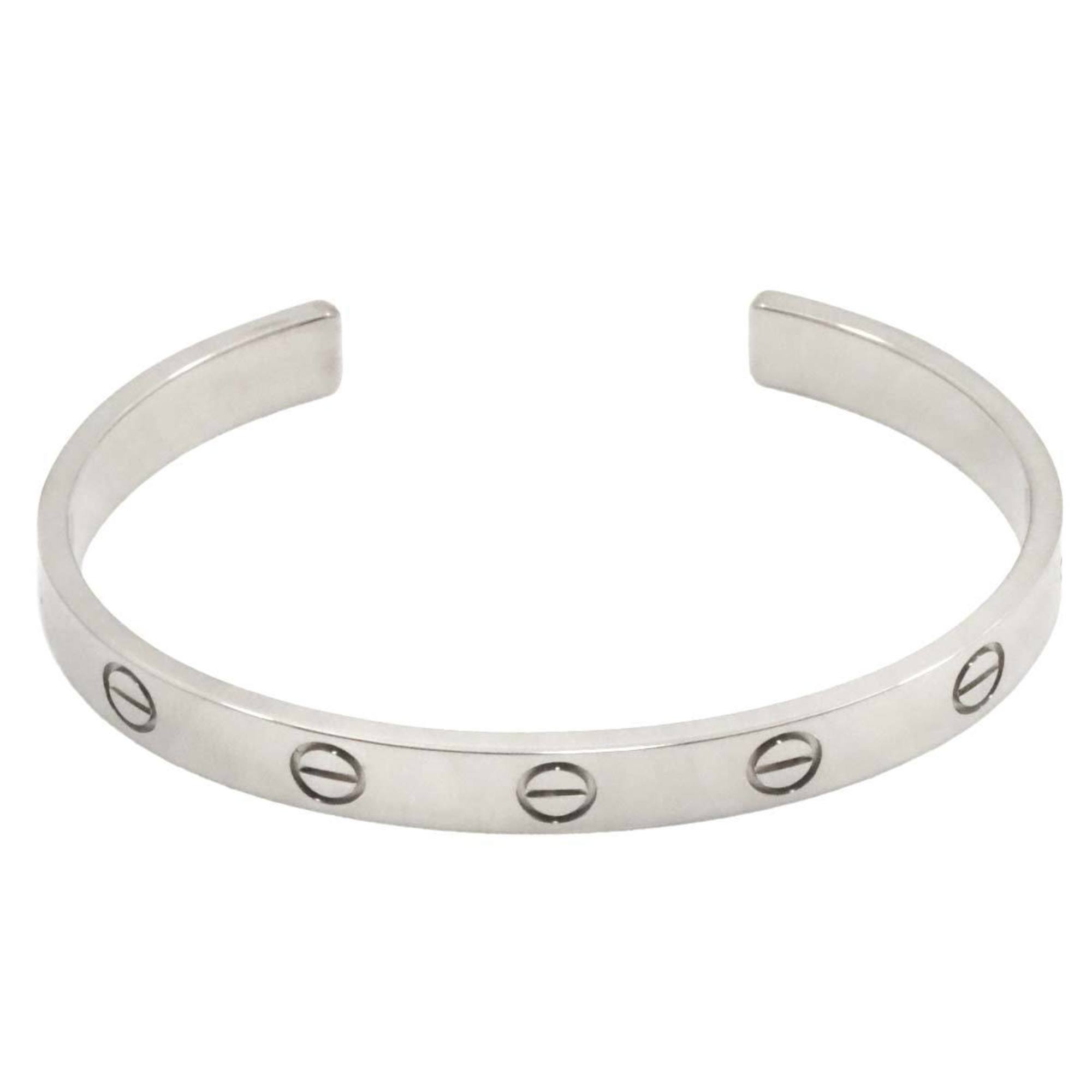 Cartier Love Bracelet #16 K18 WG White Gold 750 Bangle