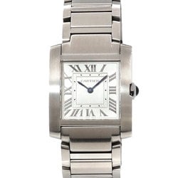 Cartier Tank Francaise MM WSTA0074 Boys' Watch Silver Quartz