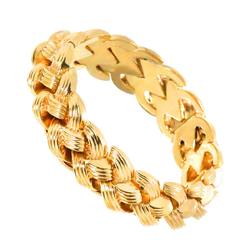 Tiffany & Co. Bracelet 16.5cm 81.0g K14 YG Yellow Gold 585