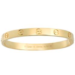 Cartier Love Bracelet #16 K18 YG Yellow Gold 750 Bangle