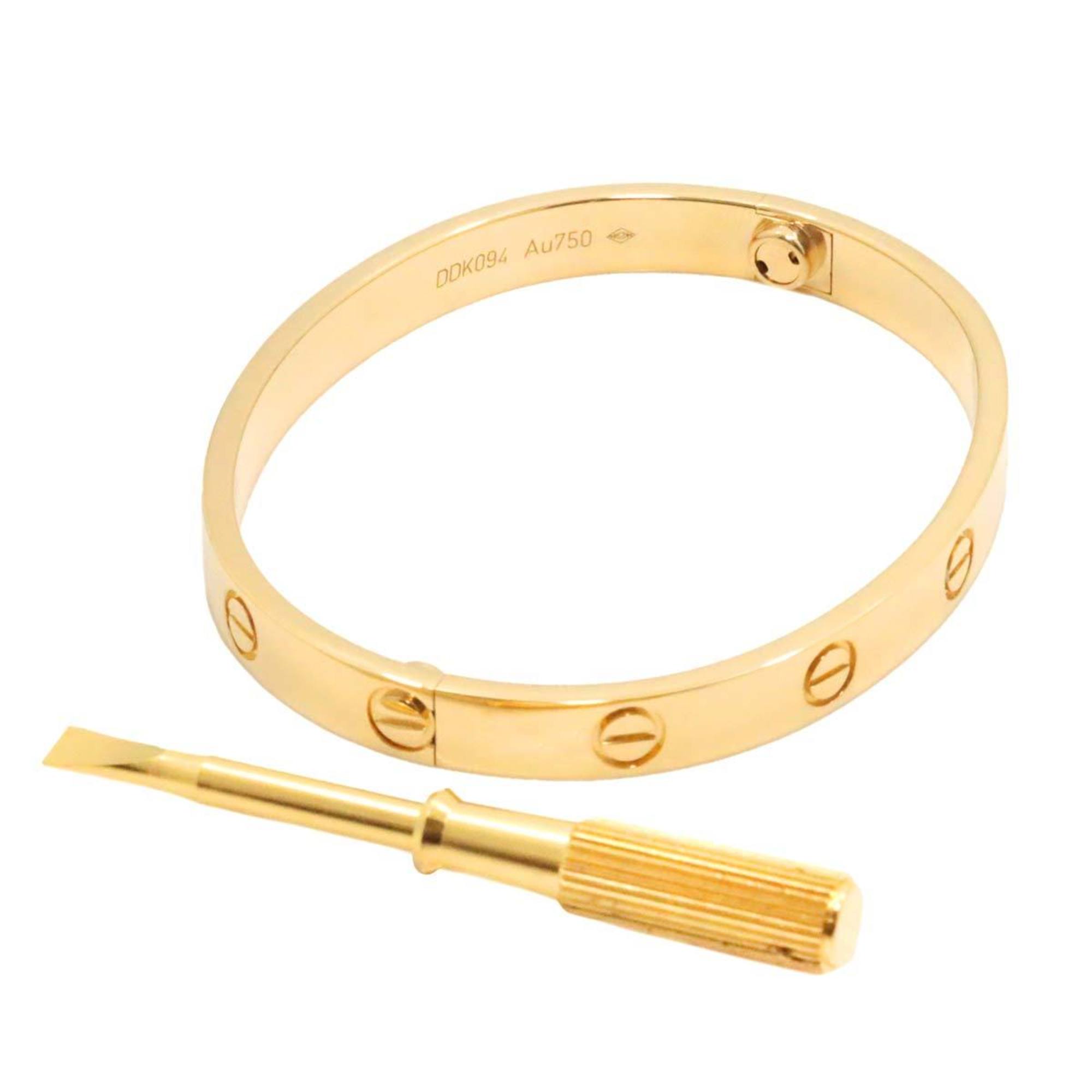 Cartier Love Bracelet #16 K18 YG Yellow Gold 750 Bangle