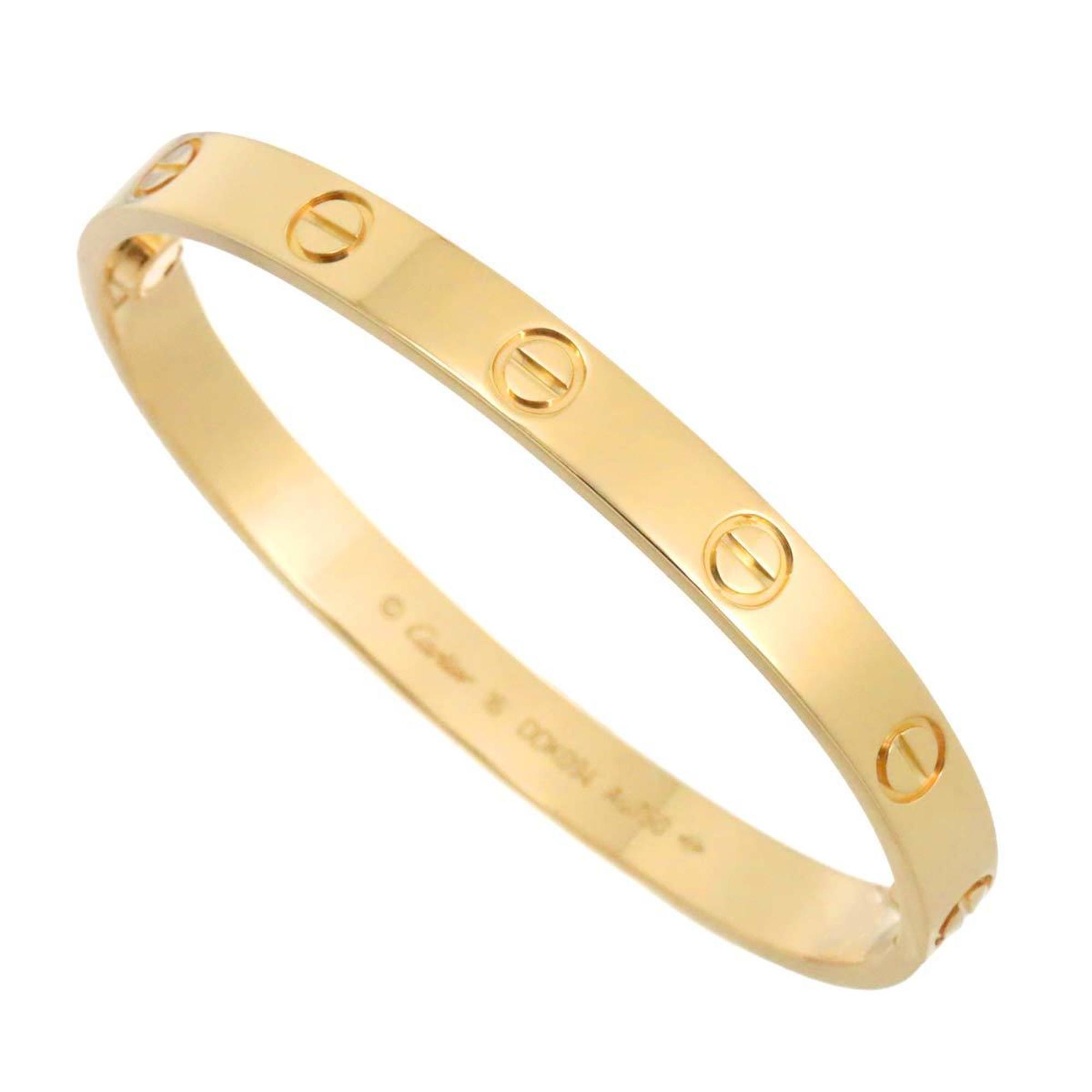 Cartier Love Bracelet #16 K18 YG Yellow Gold 750 Bangle