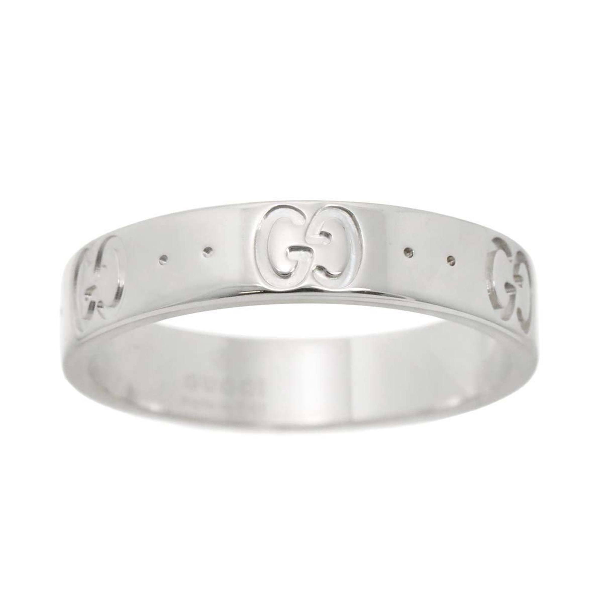 Gucci Icon #10 Ring, K18 WG White Gold 750, Ring