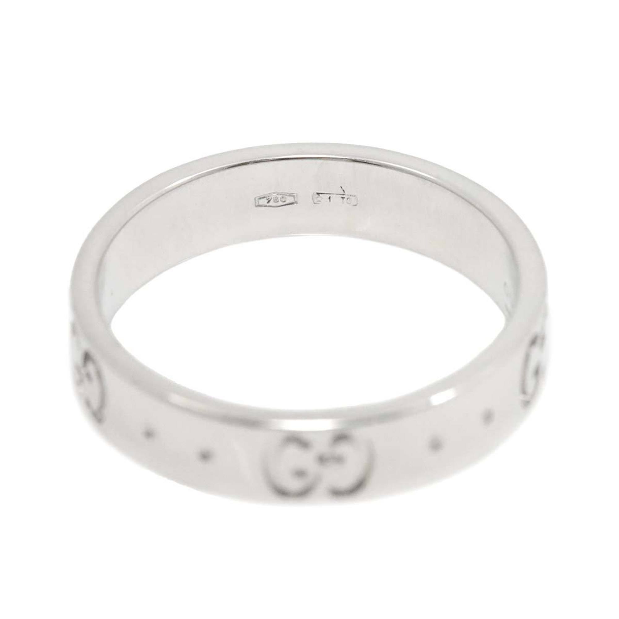 Gucci Icon #10 Ring, K18 WG White Gold 750, Ring