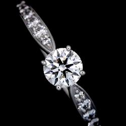 Tiffany & Co. Harmony Diamond 0.36ct H VVS2 3EX Ring Pt Platinum