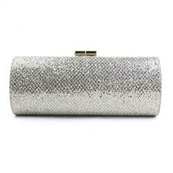 JIMMY CHOO Clutch Bag Sequins Silver x Gold Women's r10180m