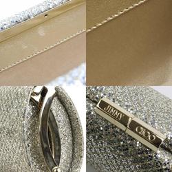 JIMMY CHOO Clutch Bag Sequins Silver x Gold Women's r10180m