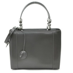 Christian Dior handbag shoulder bag leather metallic gray women's e59277g