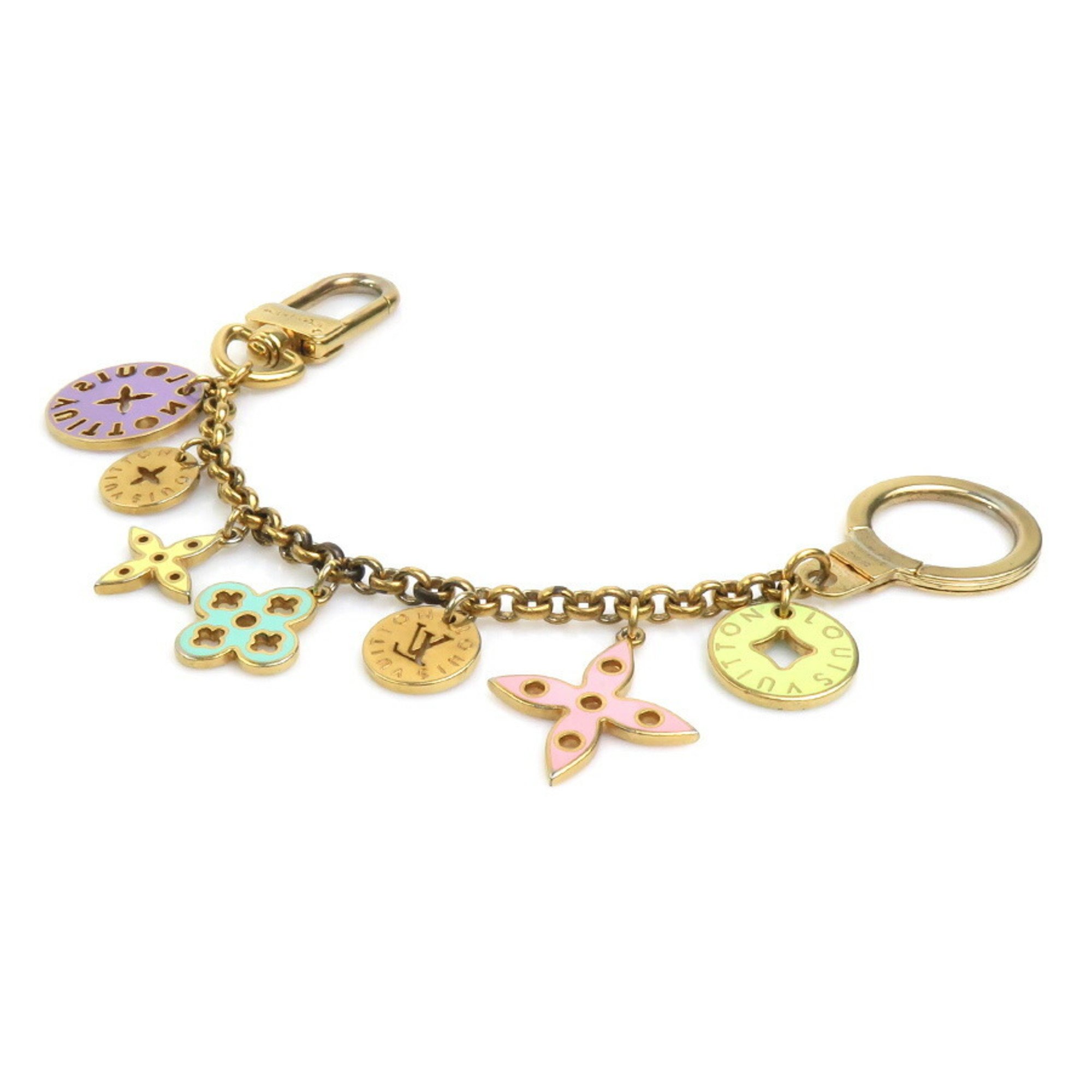 Louis Vuitton LOUIS VUITTON Charm Portocle Chaine Looping Metal Enamel Gold Multicolor Women's M66474 e59248k