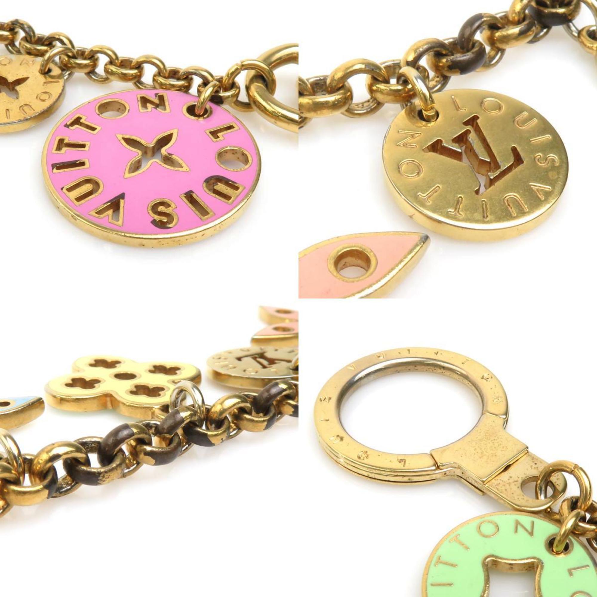 Louis Vuitton LOUIS VUITTON Charm Portocle Chaine Looping Metal Enamel Gold Multicolor Women's M66474 e59248k