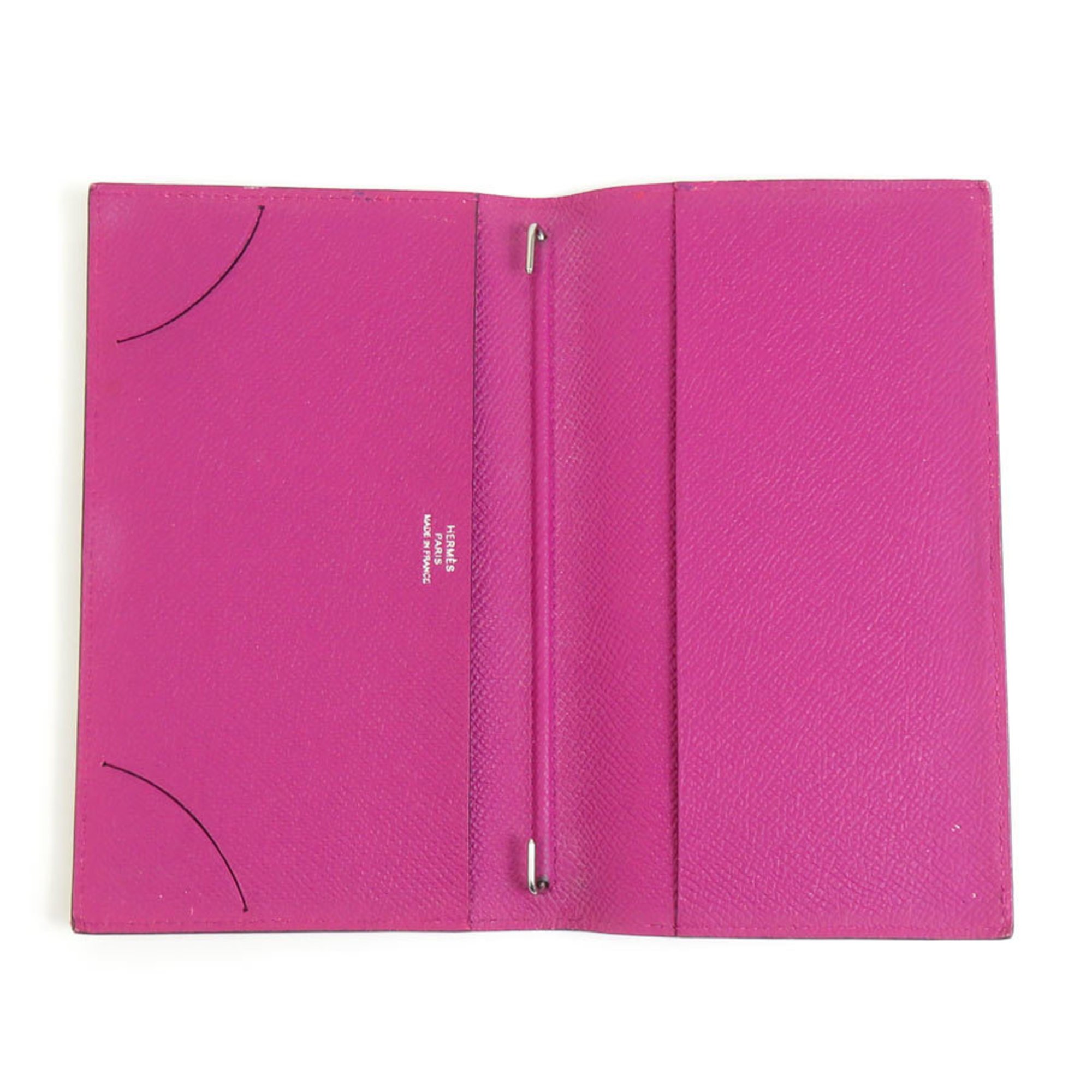 Hermes HERMES Notebook Cover Leather Purple Men's Women's e59260a