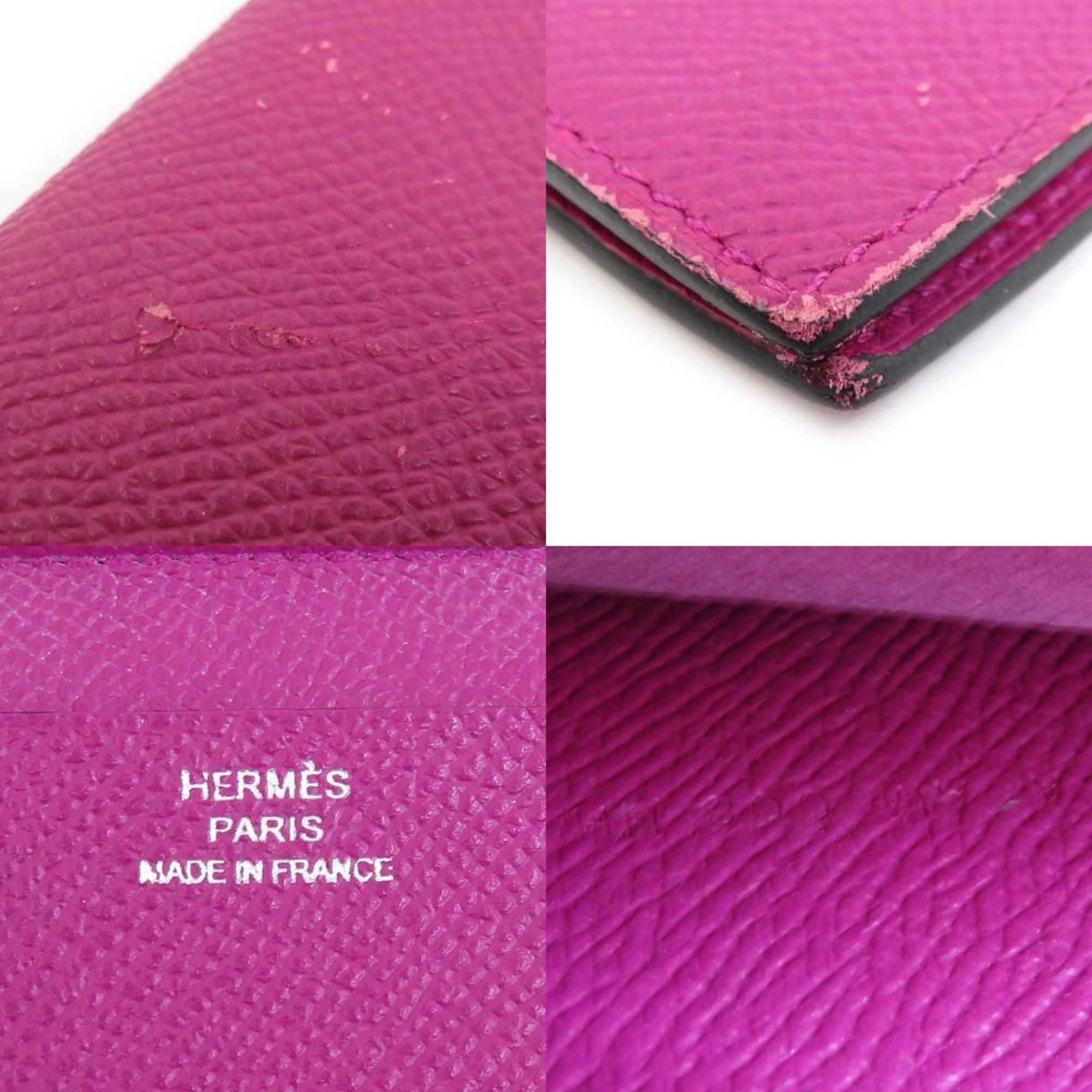 Hermes HERMES Notebook Cover Leather Purple Men's Women's e59260a