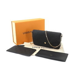 Louis Vuitton Monogram Empreinte Pochette Felice Chain Wallet Leather Noir M82477 RFID