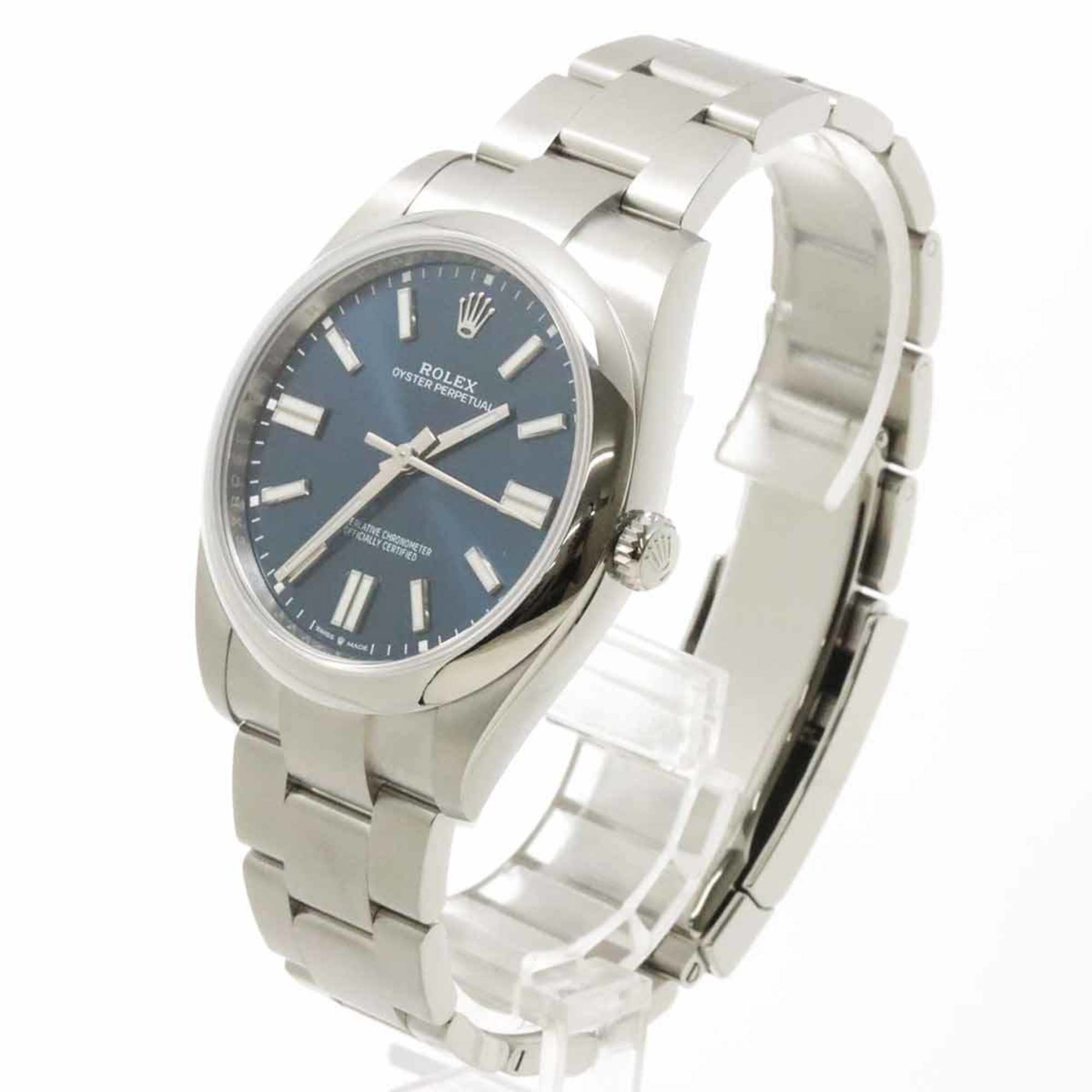 ROLEX Oyster Perpetual 41 124300 Random Number Men's Watch Blue Automatic Self-Winding