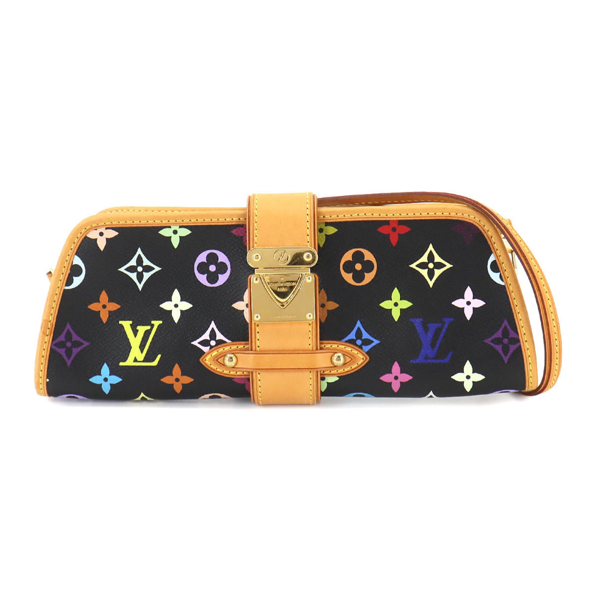 Louis Vuitton LOUIS VUITTON Monogram Multicolor Shirley 2way Shoulder Clutch Bag Noir M40050