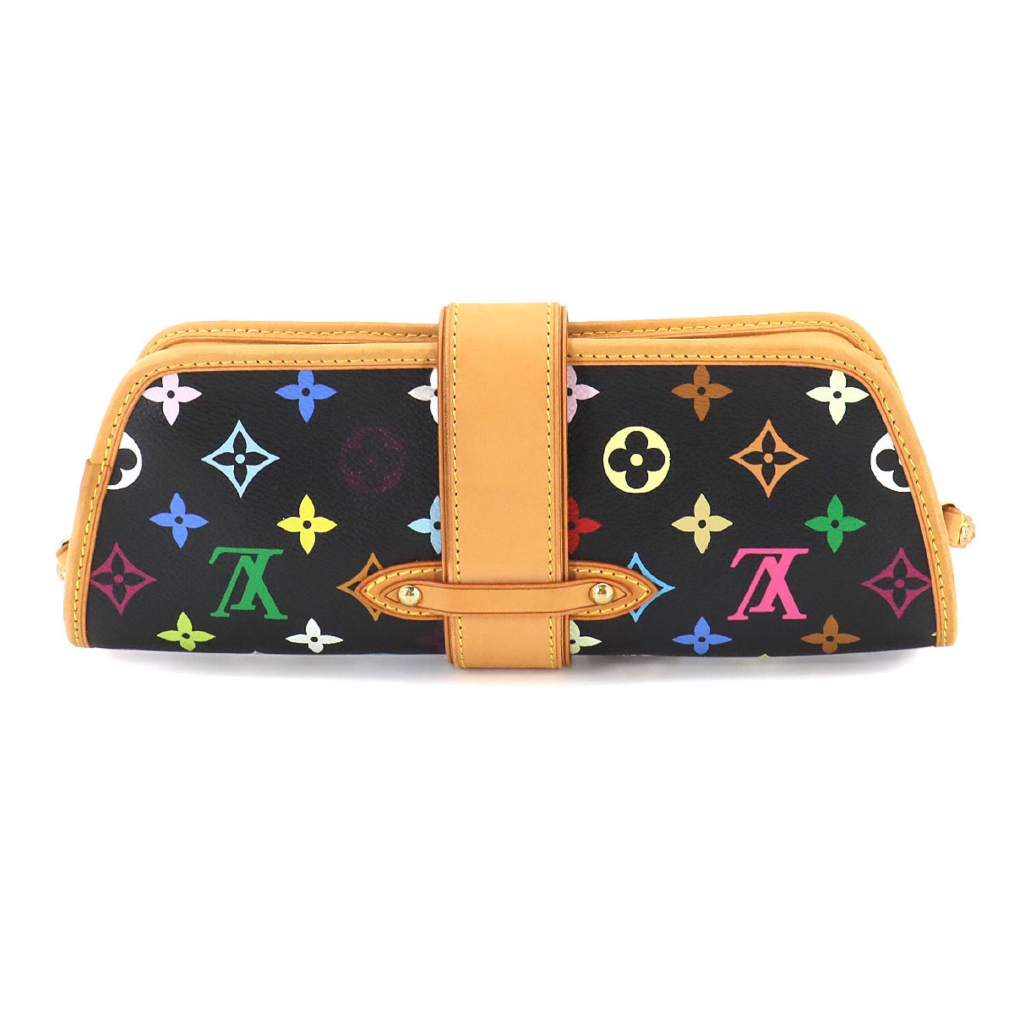 Louis Vuitton LOUIS VUITTON Monogram Multicolor Shirley 2way Shoulder Clutch Bag Noir M40050