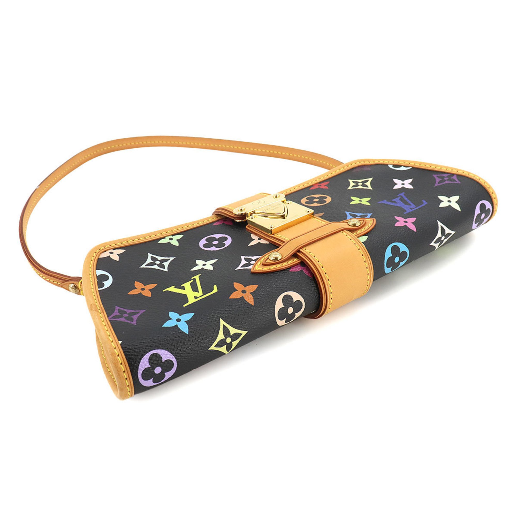 Louis Vuitton LOUIS VUITTON Monogram Multicolor Shirley 2way Shoulder Clutch Bag Noir M40050