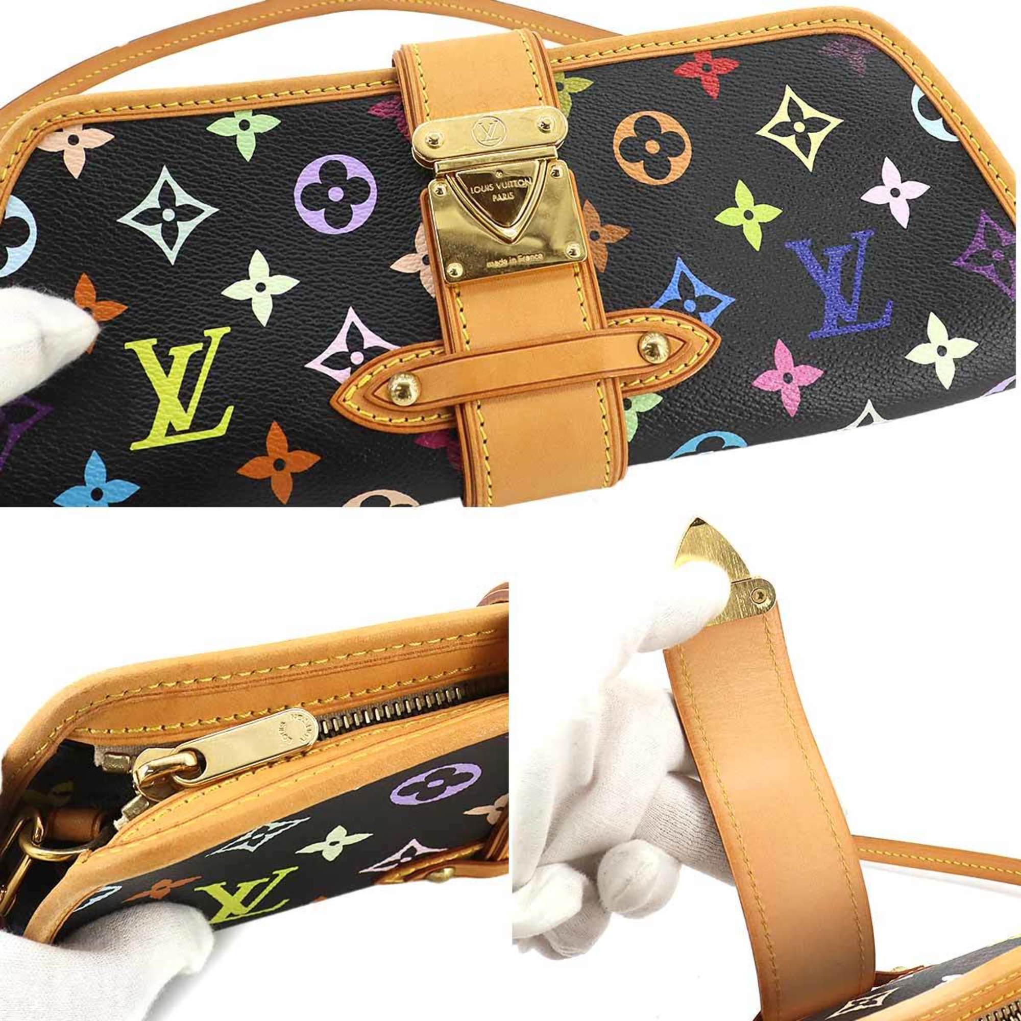 Louis Vuitton LOUIS VUITTON Monogram Multicolor Shirley 2way Shoulder Clutch Bag Noir M40050