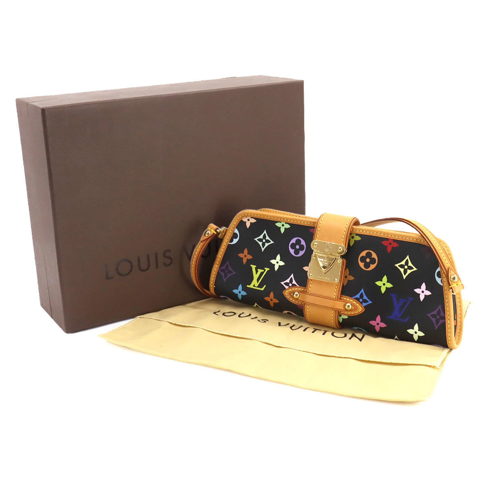 Louis Vuitton LOUIS VUITTON Monogram Multicolor Shirley 2way Shoulder Clutch Bag Noir M40050