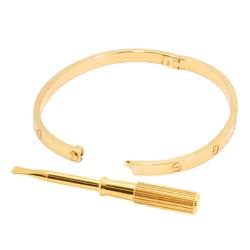 Cartier Love Bracelet SM #16 K18 YG Yellow Gold 750 Bangle