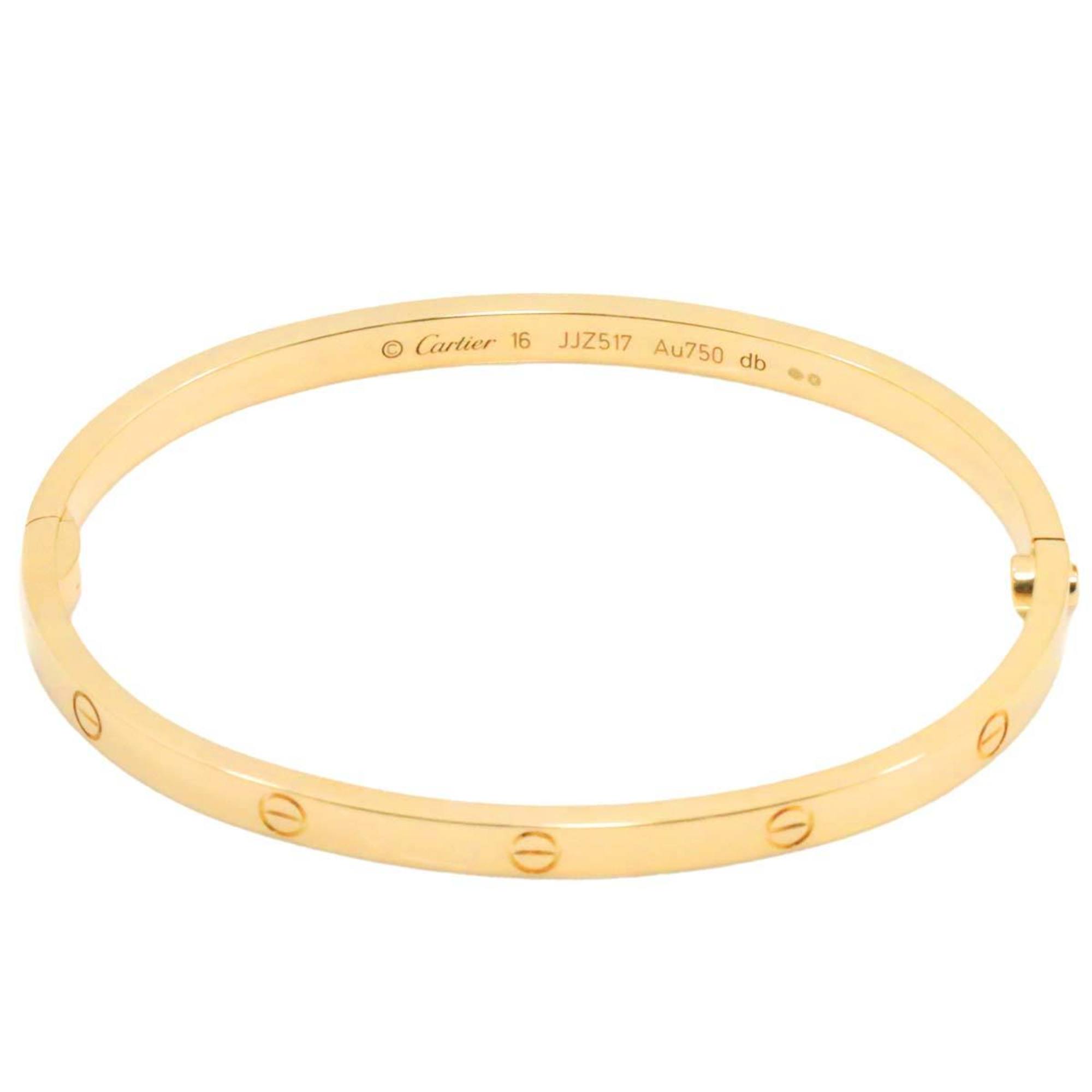 Cartier Love Bracelet SM #16 K18 YG Yellow Gold 750 Bangle