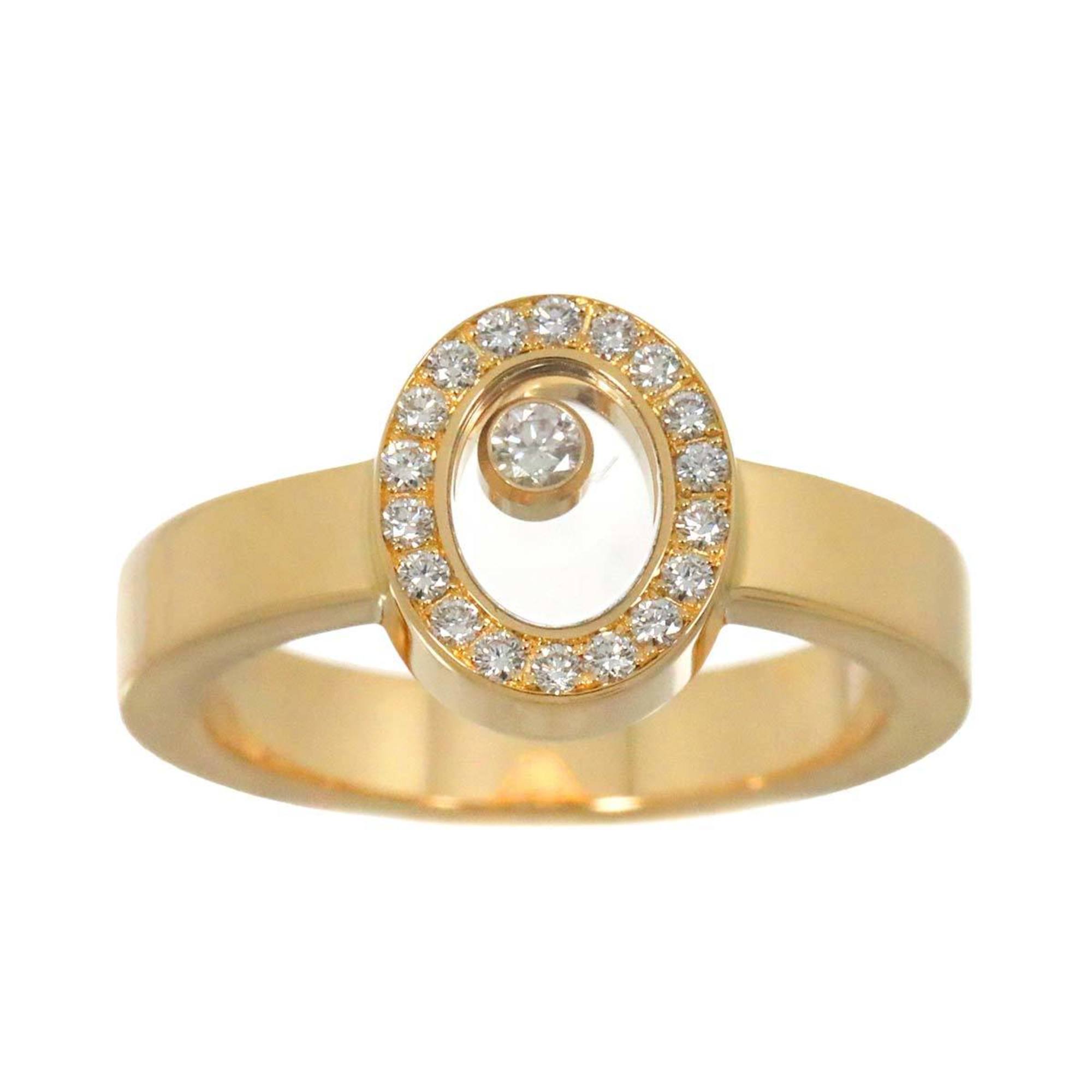 Chopard Happy Diamond Ring K18 YG Yellow Gold 750