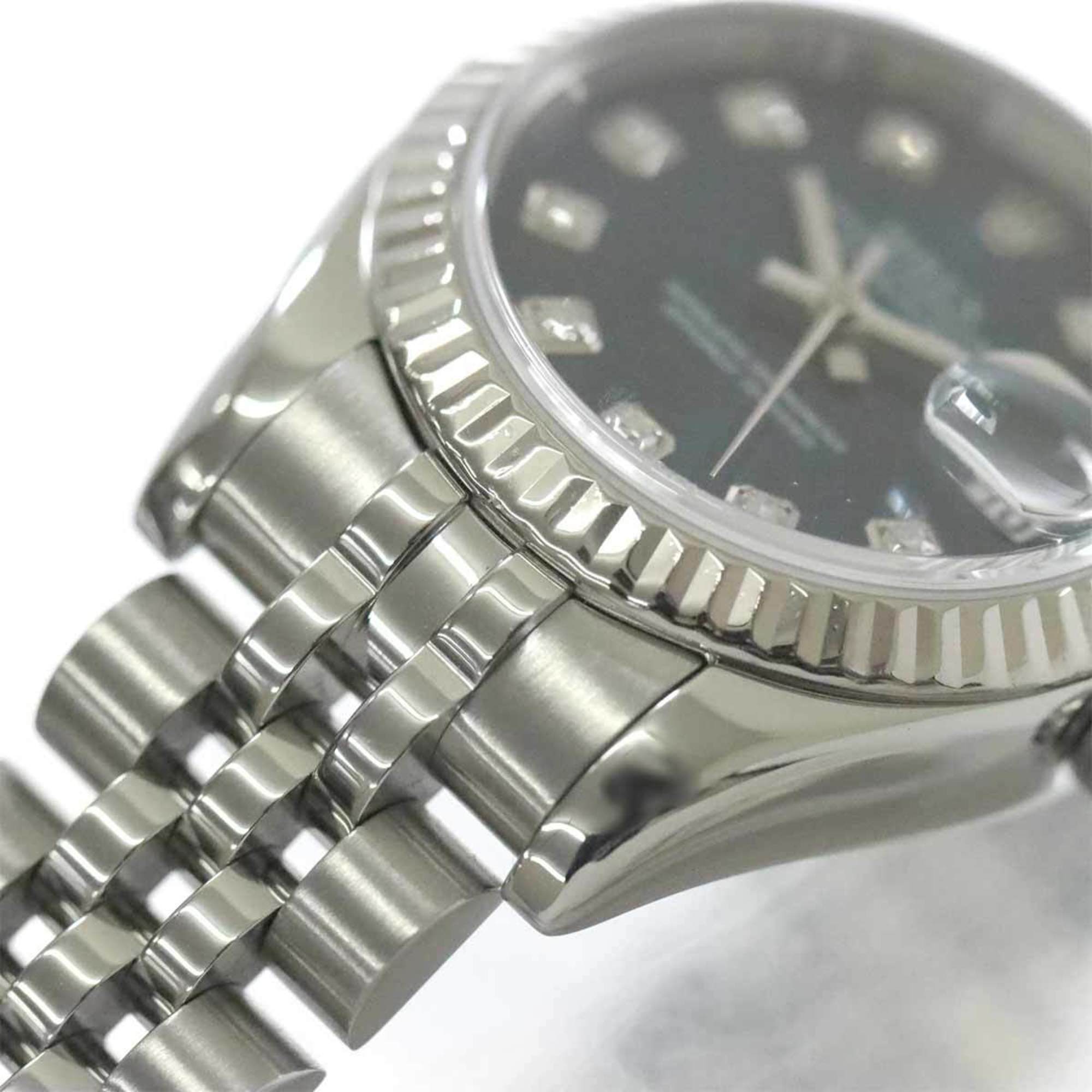 Rolex ROLEX Datejust 179174G D series Ladies watch 10P Diamond Blue K18WG Automatic self-winding