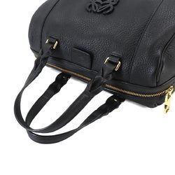 LOEWE Fusta 25 2way hand shoulder bag leather black gold hardware Bag