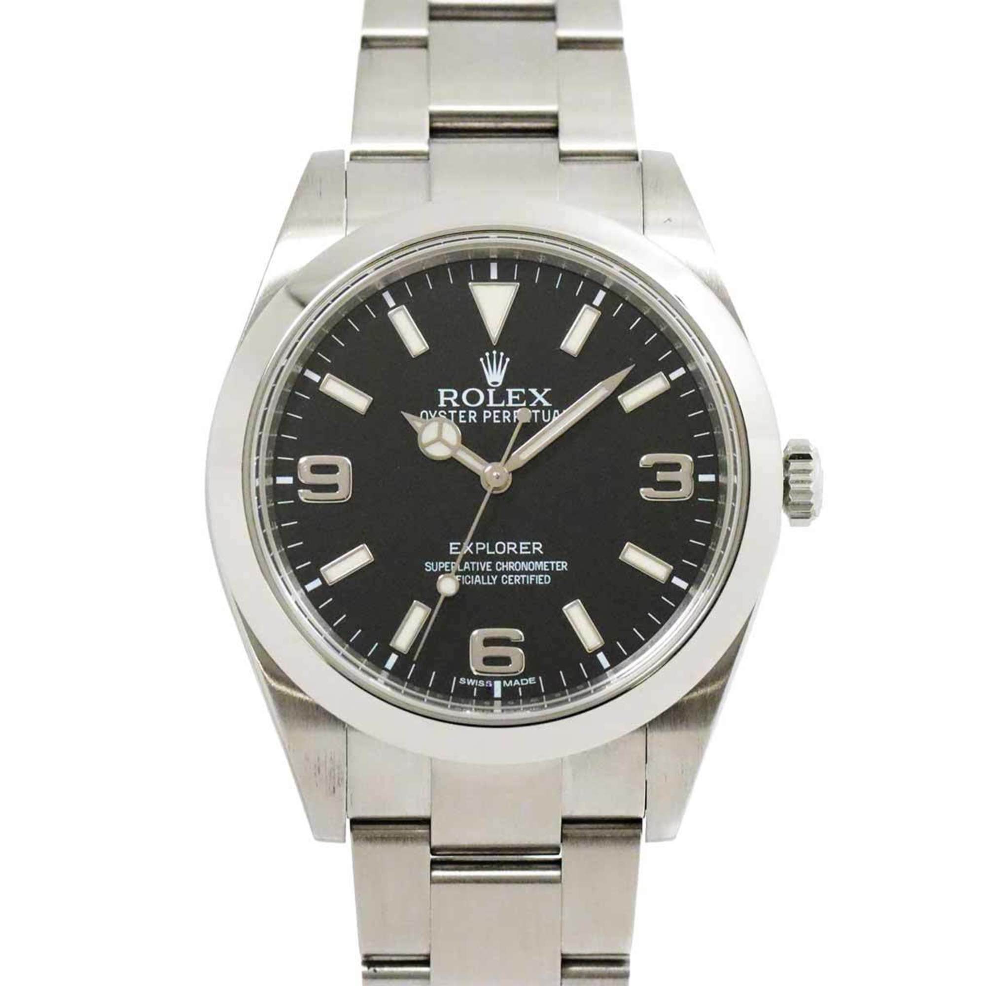 ROLEX Explorer I 214270 Random Roulette Men's Watch Black Automatic Self-Winding