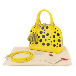 Louis Vuitton LOUIS VUITTON LVxYK Epi Alma BB 2way Hand Shoulder Bag Jaune M21700 Yayoi Kusama RFID