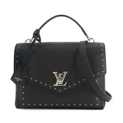 Louis Vuitton My Lock Me Studs 2way Hand Shoulder Bag Leather Noir M51494 RFID