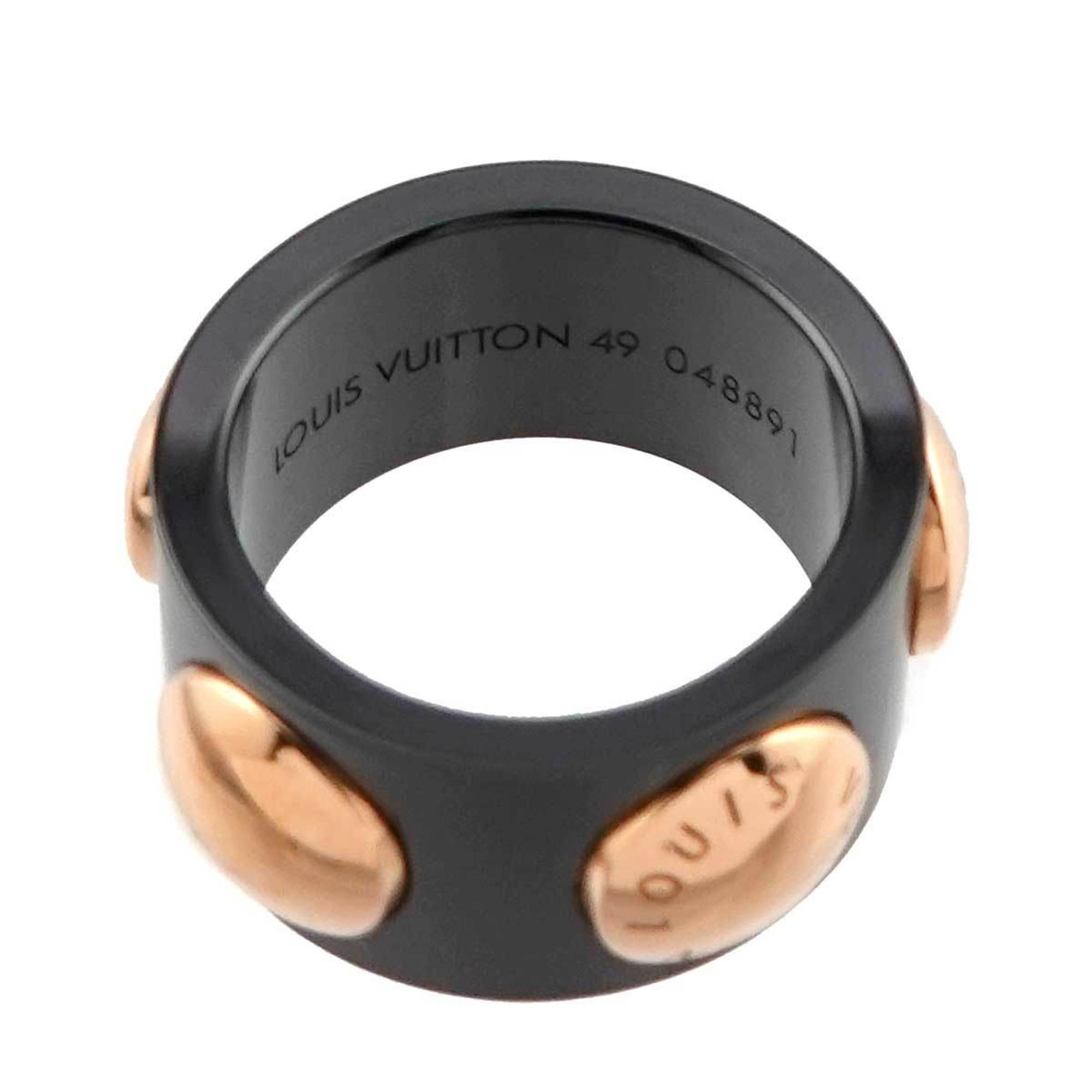 Louis Vuitton Grand Berg Crew #49 Ring K18 PG Pink Gold 750 Ceramic