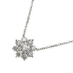 Harry Winston Sunflower Diamond 0.37ct Necklace 41cm Pt Platinum Mini