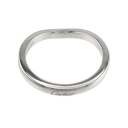 Cartier Ballerina Curve #49 Ring Half Diamond Pt Platinum Ballerine