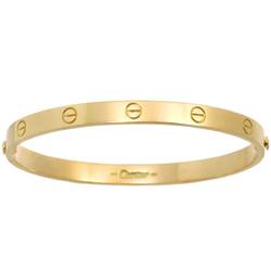 Cartier Love Bracelet #21 K18 YG Yellow Gold 750 Bangle